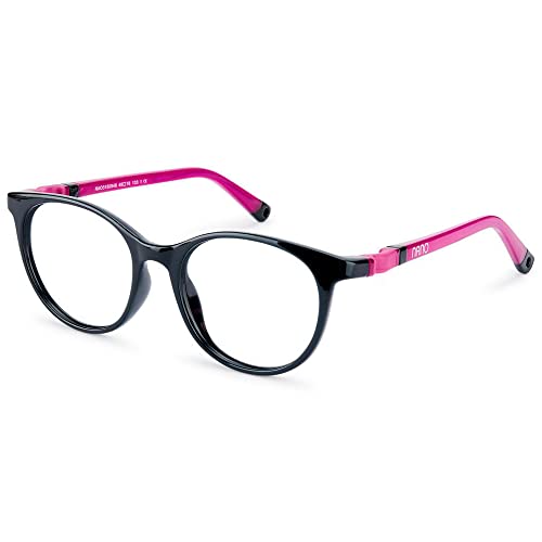 NANOVISTA Unisex Kinder Glitch 3.0 Sonnenbrille, Schwarzes Kristall/Himbeere, 50 von NANOVISTA