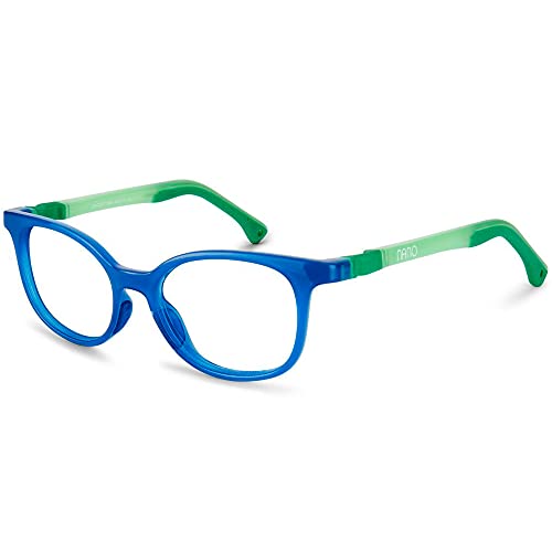 NANOVISTA Unisex-Kinder Pixel 3.0 Sonnenbrille, Azul Cristal/Verde Glow, 46 von NANOVISTA