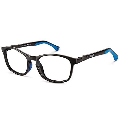 NANOVISTA Unisex-Kinder Power UP 3.0 Sonnenbrille, Schwarz Mate/Azul, 48 von NANOVISTA