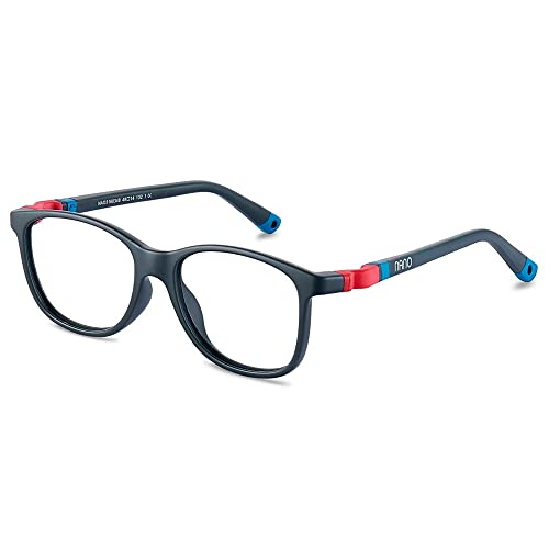 NANOVISTA Unisex-Kinder Quest 3.0 Sonnenbrille, GRIS Oscuro Mate/Rojo/Azul, 48 von NANOVISTA