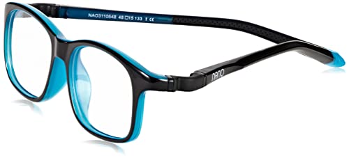 NANOVISTA Unisex-Kinder Sleek Arcade 3.0 Sonnenbrille, Bicolor Schwarz/Azul, 48 von NANOVISTA