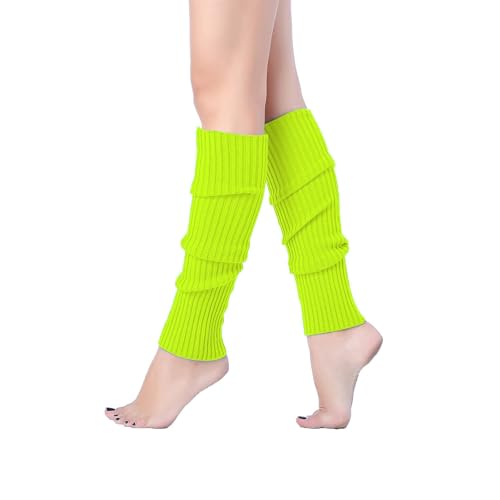 NANXJIUR Legwarmer Damen Warme Beinstulpen Strick 80s Leg Warmers Ribbed Knit Leg Warmers 80s Accessories for Women Leg Warmer for Party Costumes von NANXJIUR