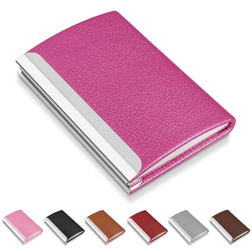 NANXJIUR Visitenkartenetui Leder Namenskartenhalter Tasche Visitenkartenhalter Metall, Slim Visitenkartenetui für Männer und Frauen mit Magnetverschluss Visitenkartenetuis Professionelles NANXJIUR Visitenkartenetui Leder Namenskartenhalter Tasche Visitenkartenhalter Metall, Slim Visitenkartenetui für Männer und Frauen mit Magnetverschluss Visitenkartenetuis Professionelles von NANXJIUR
