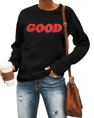 NANYUAYA Sweatshirt Damen Grafik Pullover Briefe Drucken Langarmshirt Sweatshirts ohne Kapuz Rundhals Casual Oberteile Herbst Winter Frauen Sport Streetwear NANYUAYA Sweatshirt Damen Grafik Pullover Briefe Drucken Langarmshirt Sweatshirts ohne Kapuz Rundhals Casual Oberteile Herbst Winter Frauen Sport Streetwear von NANYUAYA
