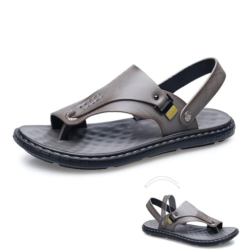 Herren Sandalen Hallux Valgus Korrektur, rutschfeste Verstellbare Strand Hausschuhe FußKorrektur Flip Flops für Hallux Valgus FußGe WöLbe(Farbe:Gray,Größe:40 EU) von NANZHISM