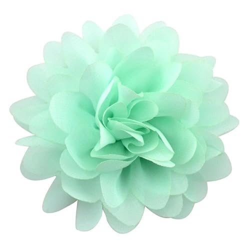 NANZU 10 * 11 CM 10 stücke Gold Chiffon Tuch Blume Anstecknadel Abzeichen Blume Corsage Satin Blume/rose Anstecknadel Brosche Pin Für Frauen Braut von NANZU