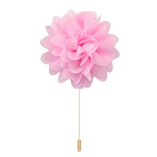 NANZU 10 * 11 CM 10 stücke Gold Chiffon Tuch Blume Anstecknadel Abzeichen Blume Corsage Satin Blume/rose Anstecknadel Brosche Pin Für Frauen Braut von NANZU