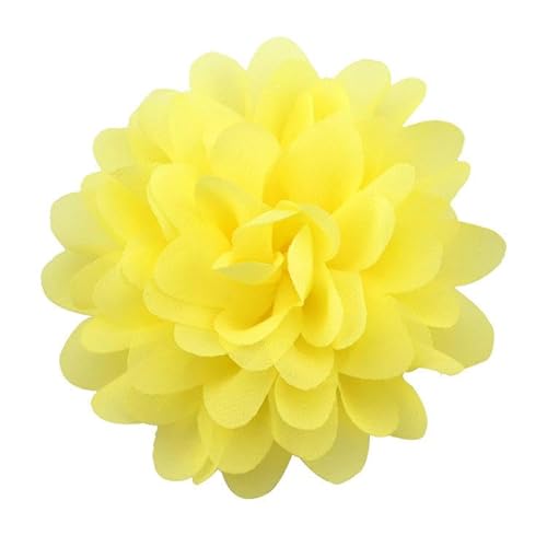 NANZU 10 * 11 CM 4 stücke Silber Chiffon Tuch Blume Anstecknadel Abzeichen Blume Corsage Satin Blume/rose Anstecknadel Brosche Pin Für Frauen Braut von NANZU