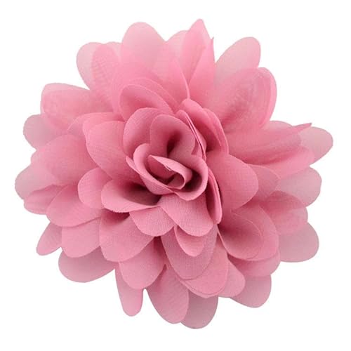 NANZU 10 * 11 CM 6 stücke Gold Chiffon Tuch Blume Anstecknadel Abzeichen Blume Corsage Satin Blume/rose Anstecknadel Brosche Pin Für Frauen Braut von NANZU