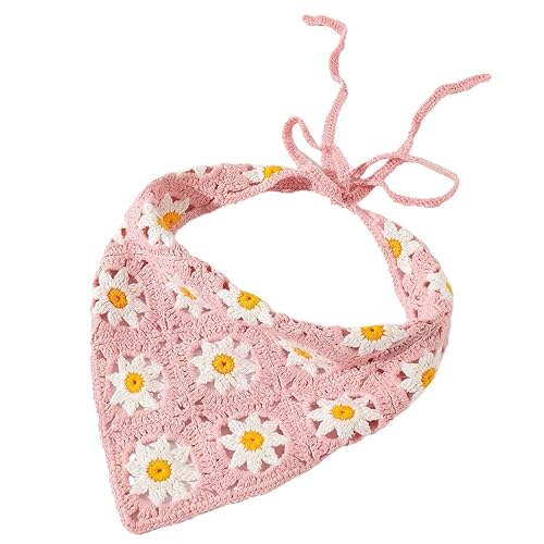 Rust Style Strap Head Crochet Haar Bandana Haar Schal Dreieck Stirnbänder Crochet Haarband Kopftuch für Frauen Mädchen von NANZU