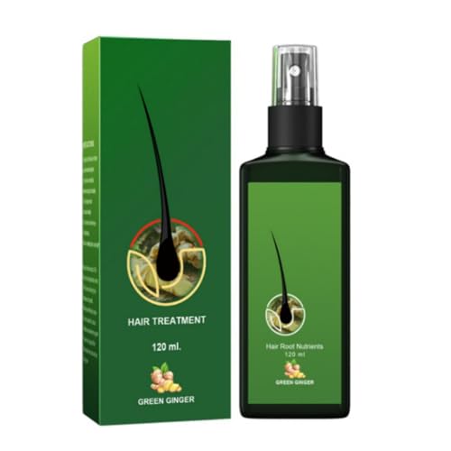 NAOLVE 120ml Ingwer Haarwachstum Serum, Haarwachstumsspray mit Ingwer, Anti Haarausfall Ingwer-Spray, Growthplus Pflegendes Ingwer-Spray für Haarausfall Behandlung, fördert dickeres Haar Wachstum von NAOLVE