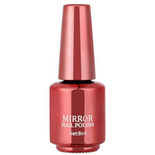 NAOLVE Metallic Spiegeleffekt Nagellack, Mirror Chrom Nail Polish, Magic Semi-Mirror Effekt Langlebiger Lack, Bunte Glänzende Chrom Nail Art Metall, 03 von NAOLVE