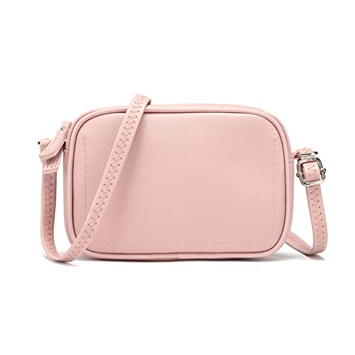 NAOYQ Damen Handy umhängetasche citytasche Crossbody Tasche Schultertasche für Frauen Schlichte Handtasche schwarz umhängen Handytasche zum umhängen Phone kleine Taschen rosa von NAOYQ