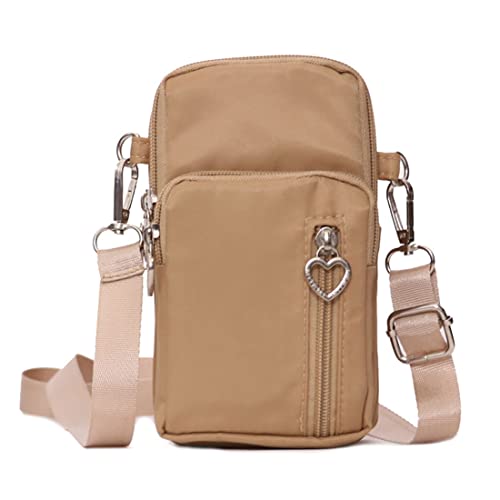 NAOYQ Handy umhängetasche Damen kleine handtaschen zum umhängen Nylon sportlich Leicht Handy Tasche Handytasche zum umhängen mädchen Laufen Armtasche wasserdicht Crossbody Tasche Damen von NAOYQ