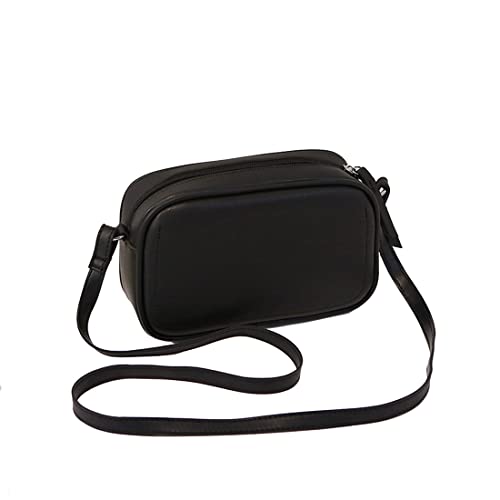 NAOYQ umhängetasche Damen klein Tasche Reißverschluss Passt für Frauen mädchen Handytasche Damen Handy Schultertaschen Tasche Crossbody Damen Abendtasche Schlichte umhängetasche für Handy schwarz von NAOYQ