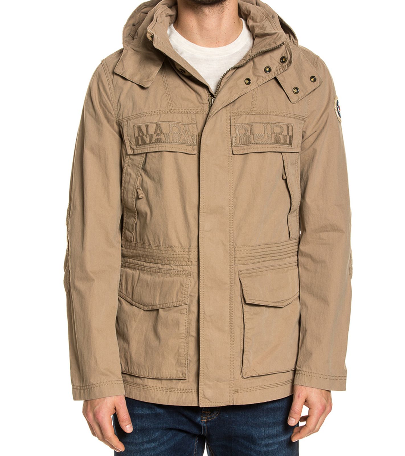 NAPAPIJRI Herren Sommer-Jacke Freizeit-Jacke Skidoo Open Beige von NAPAPIJRI