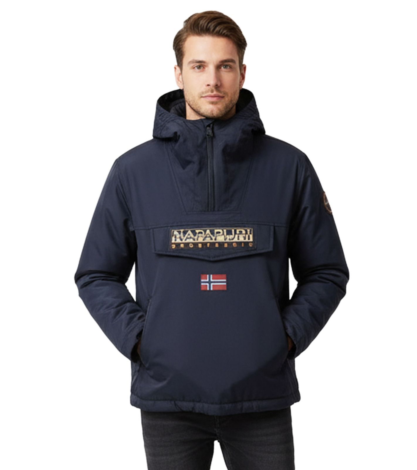 NAPAPIJRI Rainforest Next wasserabweisende Anorak-Jacke Outdoor-Jacke NP0A4IB91761 Dunkel-Blau von NAPAPIJRI