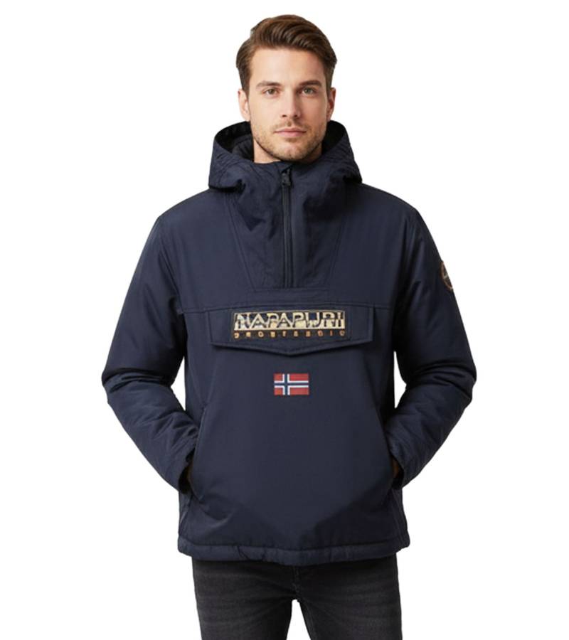 NAPAPIJRI Rainforest Next wasserabweisende Anorak-Jacke Outdoor-Jacke NP0A4IB91761 Dunkel-Blau von NAPAPIJRI