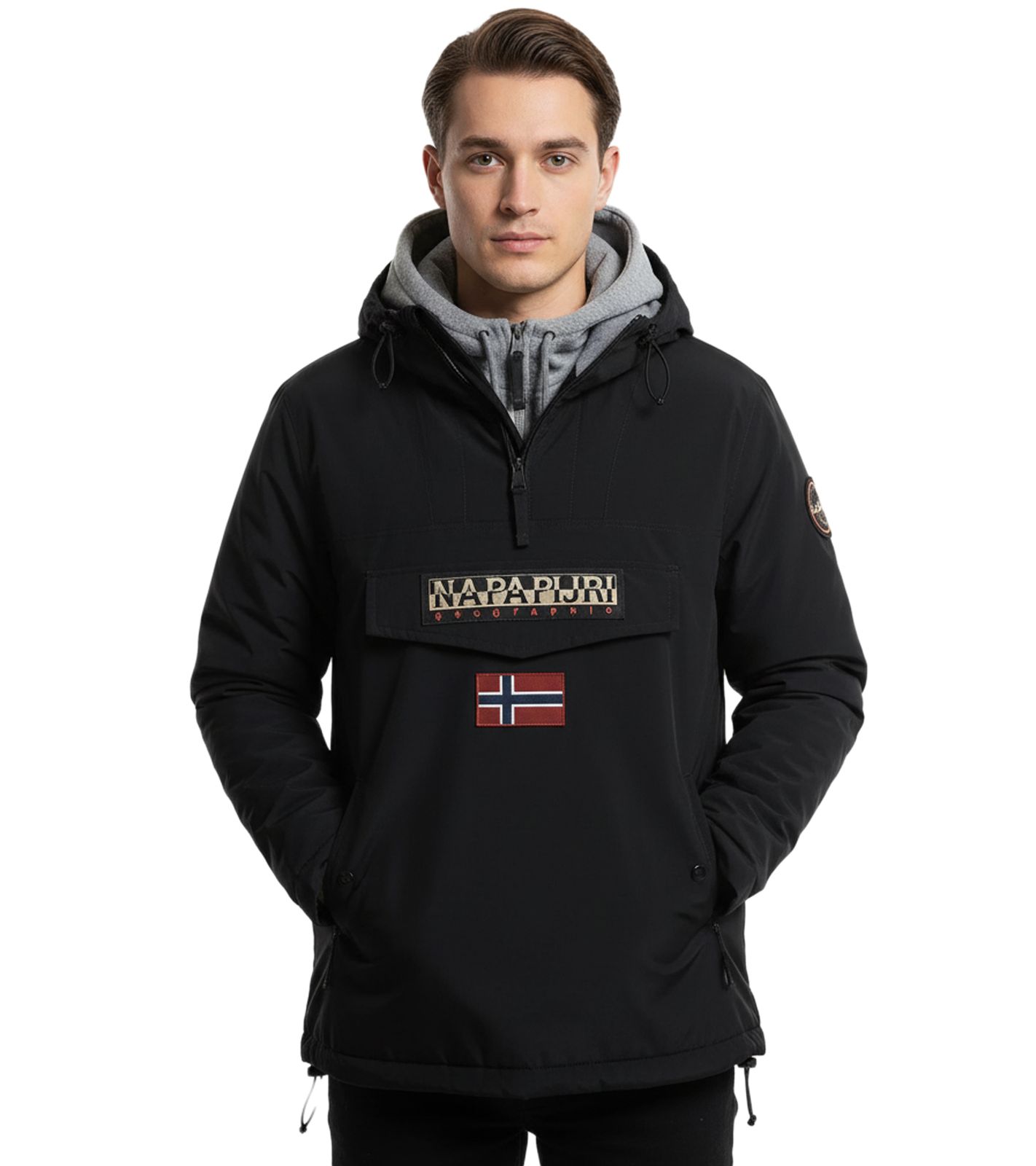 NAPAPIJRI Rainforest wasserabweisende Anorak-Jacke Winter-Jacke NP0A4GMC0411 Schwarz von NAPAPIJRI