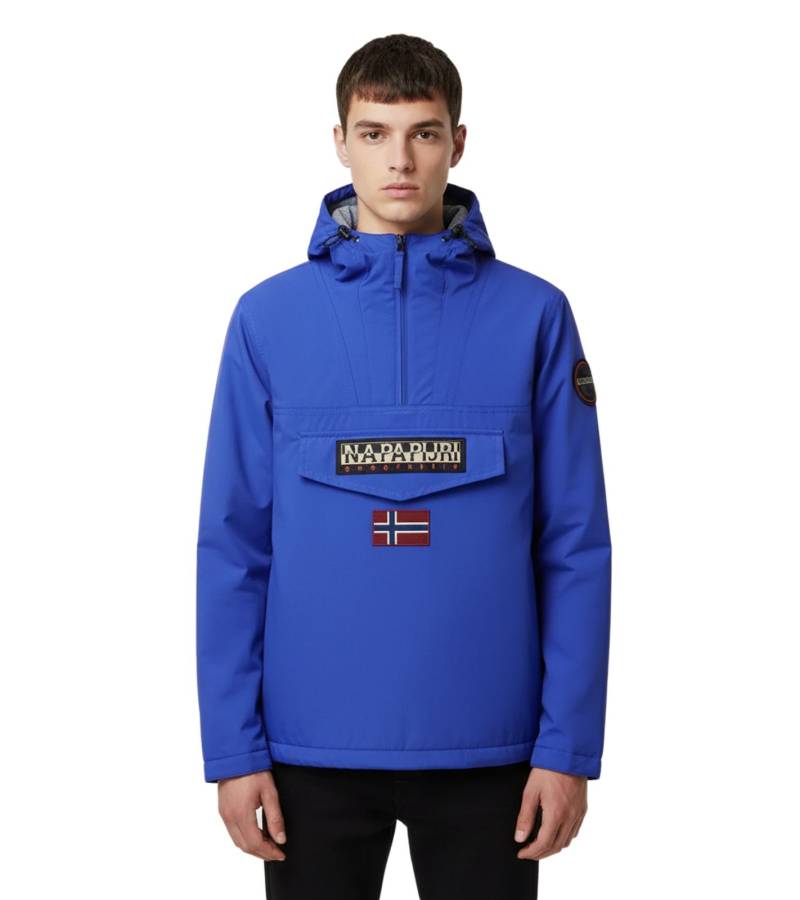NAPAPIJRI Rainforest wasserabweisende Anorak-Jacke Winter-Jacke NP0A4GMCB3B1 Royal-Blau von NAPAPIJRI