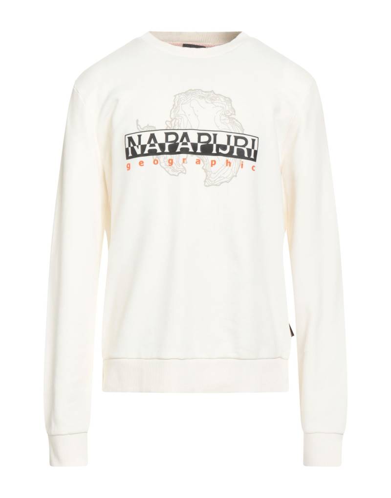 NAPAPIJRI Sweatshirt Herren Cremeweiß von NAPAPIJRI