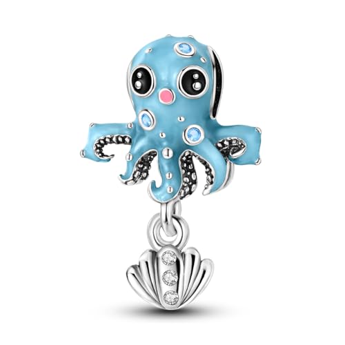 NARMO 925 Sterling Silber Charms für Pandora Armbänder Nette Octopus Charm Armbänder für Frauen Schmuck von NARMO