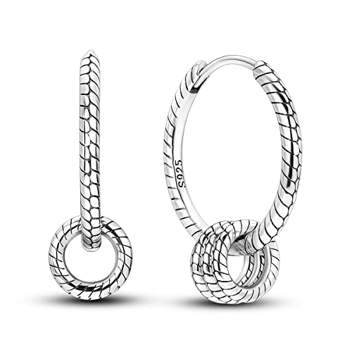 NARMO 925 Sterling Silber Dangle Drop Ohrringe Hoop Ohrringe für Frauen Sterling Silber Multipack Ohrringe von NARMO