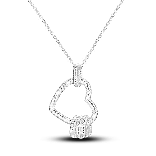 NARMO 925 Sterling Silber Halskette für Frauen Schlange Knochen Herz Anhänger Halskette zierliche Liebe Herz Halsketten von NARMO