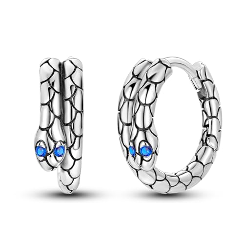 NARMO 925 Sterling Silber Hoop Ohrringe für Frauen Kleine Tiny Snake Huggie Hoop Ohrringe Einzigartige Schmuck Geschenke von NARMO