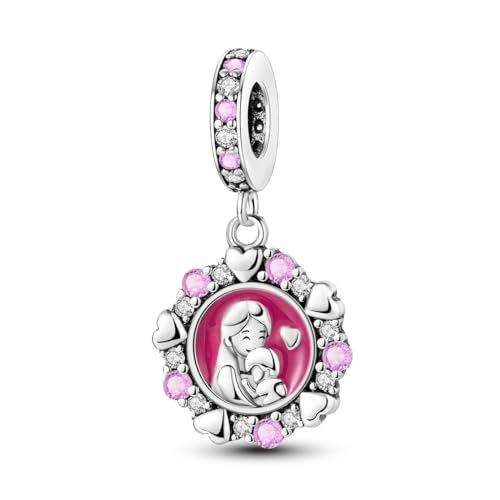 NARMO Charms für Armbänder 925 Sterling Silber Mutterliebe Dangle Charm für Muttertag Schmuck Geschenke von NARMO