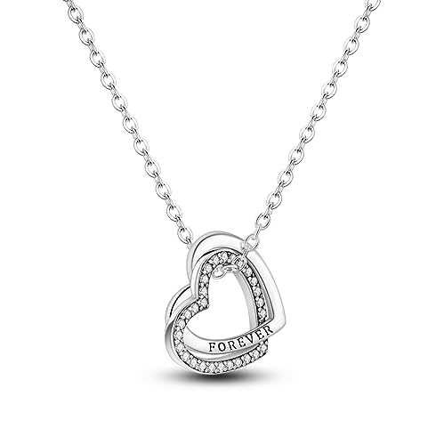 NARMO Herz Halskette für Frauen 925 Sterling Silber Halskette mit ewig Liebe Herz Anhänger für Mädchen Schmuck Geschenke von NARMO