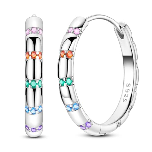 NARMO Ohrringe für Frauen 925 Sterling Silber bunte kubische Zirkonia Ohrringe NARMO Ohrringe für Frauen 925 Sterling Silber bunte kubische Zirkonia Ohrringe von NARMO