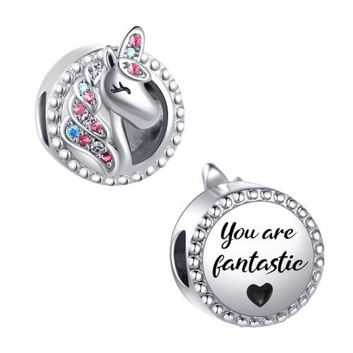 NARTGO You are Fantastic Unicorn Charm Compatible with Pandora Charms Bracelets von NARTGO