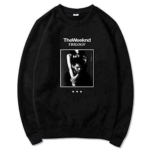 NARUNING After Hours The Weeknd Character Hoodie,Sänger Hip Hop Casual Long Sleeve Pullover,Herren Und Damen Casual Fashion 3D Sweatshirt(XS-3XL) (Black,L) von NARUNING