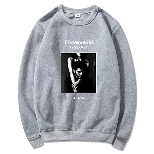 NARUNING After Hours The Weeknd Character Hoodie,Sänger Hip Hop Casual Long Sleeve Pullover,Herren Und Damen Casual Fashion 3D Sweatshirt(XS-3XL) (Grey,M) von NARUNING