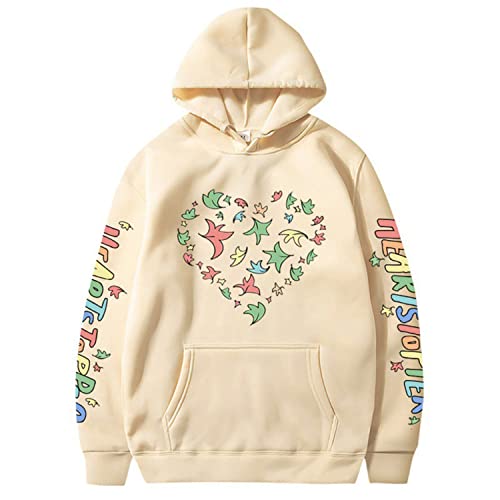 NARUNING Heartstopper Liebesherz Kapuzenpullover Hoodie,Harajuku Nick Und Charlie Sweatshirt,Lose Passform Mode Lässig Bequem Langarm Fan Pullover Top (XS-3XL) (3XL,Khaki) von NARUNING