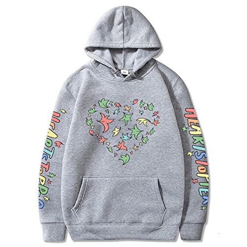 NARUNING Heartstopper Liebesherz Kapuzenpullover Hoodie,Harajuku Nick Und Charlie Sweatshirt,Lose Passform Mode Lässig Bequem Langarm Fan Pullover Top (XS-3XL) (S,Grey) von NARUNING