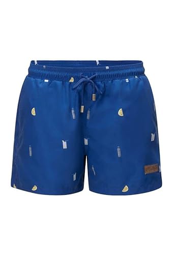 NARWAL - Herren - Badeshorts - Bobby's Gin Tonic - Azure Blue - L von NARWAL