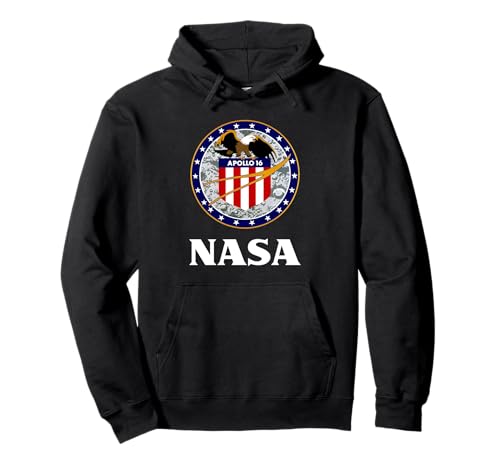 NASA Apollo 16 Mission Patch Worm Logo Pullover Hoodie NASA Apollo 16 Mission Patch Worm Logo Pullover Hoodie von NASA Apollo 16 Mission Patch Worm Logo