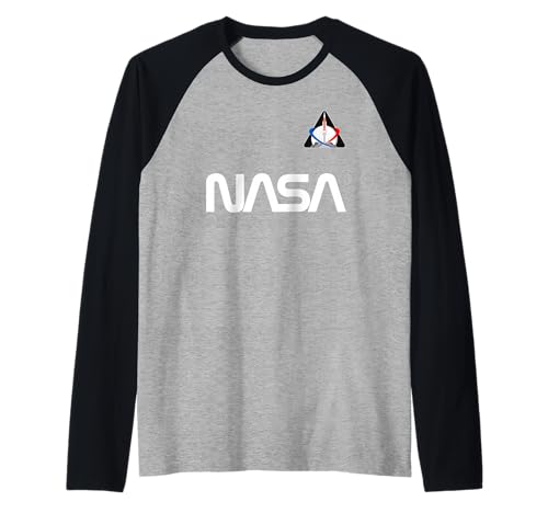 Retro-Aufnäher mit NASA-Wurmlogo Artemis 1, SLS Rocket Moon Mission Raglan von NASA Merch.