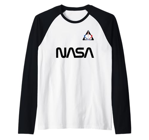 Retro-Aufnäher mit NASA-Wurmlogo Artemis 1, SLS Rocket Moon Mission Raglan von NASA Merch.