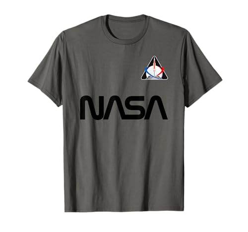 Retro-Aufnäher mit NASA-Wurmlogo Artemis 1, SLS Rocket Moon Mission T-Shirt von NASA Merch