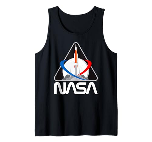 Retro-Aufnäher mit NASA-Wurmlogo Artemis 1, SLS Rocket Moon Mission Tank Top von NASA Merch.