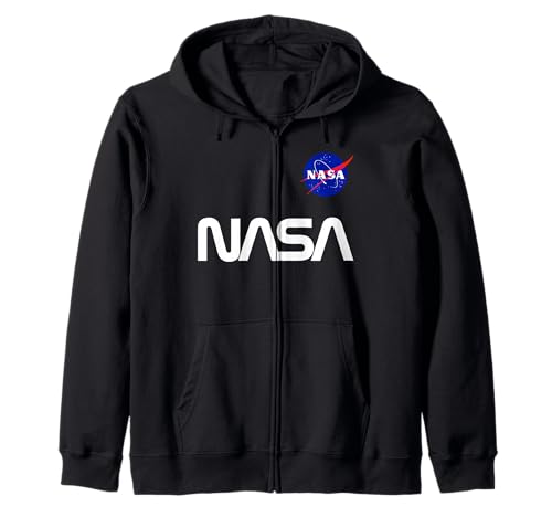 Retro-Emblem mit NASA-Wurm-Logo, Cooles Weltraum-Patch, NASA Meatball Kapuzenjacke Retro-Emblem mit NASA-Wurm-Logo, Cooles Weltraum-Patch, NASA Meatball Kapuzenjacke von NASA Merch.