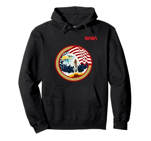 NASA Space Shuttle STS 36 Mission Patch Worm Logo Pullover Hoodie von NASA STS 36 Mission Patch