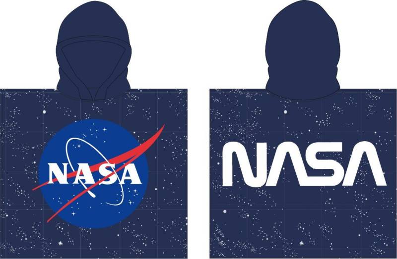 NASA Badeponcho NASA Space Center Kinder Poncho, Mikrofaser, Kapuze, ohne, Mikrofaser von NASA