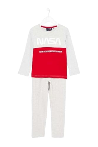 NASA Jungen Pyjama Kids Kinderpyjama, Gris, 4 ANS von Nasa