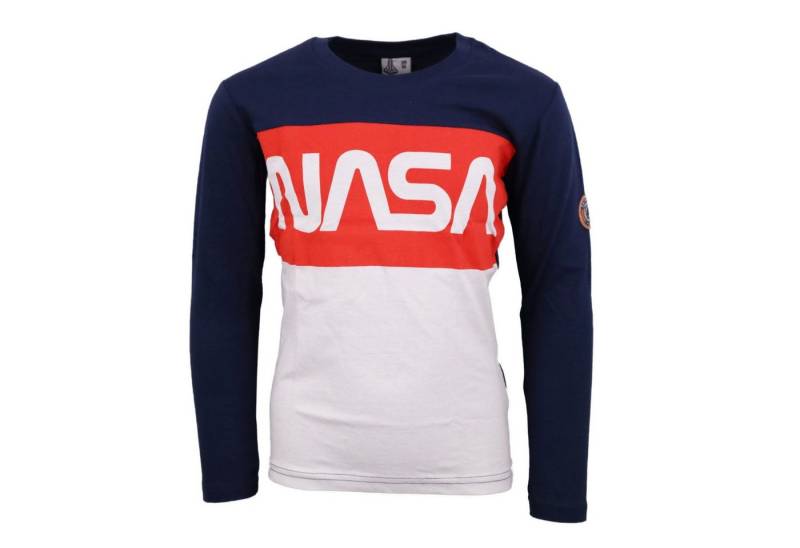 NASA Langarmshirt NASA Space Center Kinder Jugend langarm Shirt Gr. 134 bis 164 von NASA