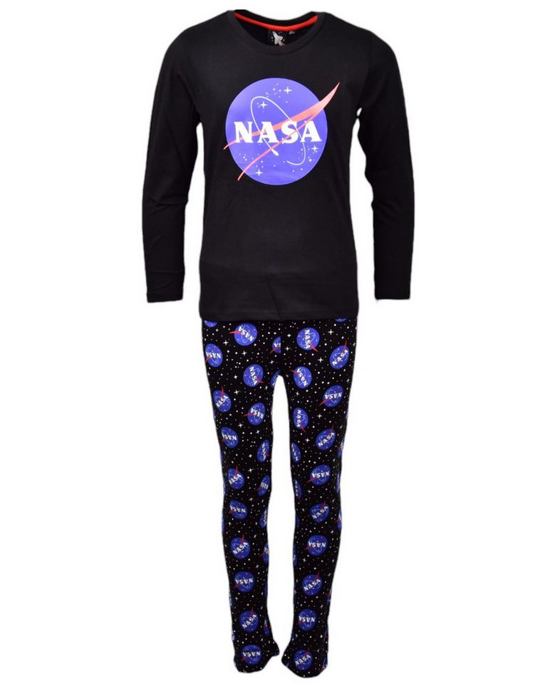NASA Schlafanzug (2 tlg) Kinder Pyjama langarm Gr. 116 - 152 cm von NASA