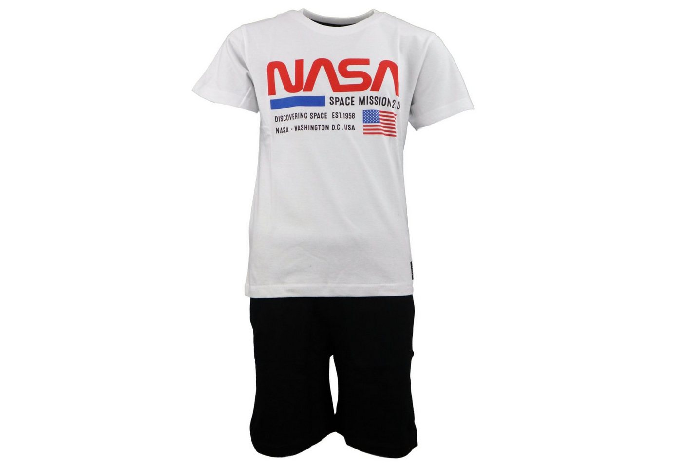 NASA Schlafanzug NASA Space Center Jungen kurzarm Pyjama Gr. 134 bis 164 von NASA